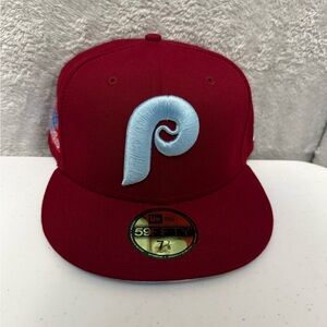 New Era MLB Philadelphia Phillies 1980 World Series 59FIFTY Fitted Hat Cap 7 7/8